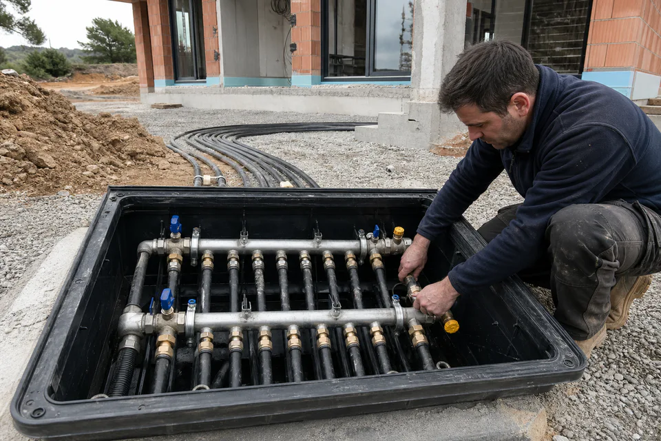 geotermia colector, imagen editorial sobre soluciones energéticas